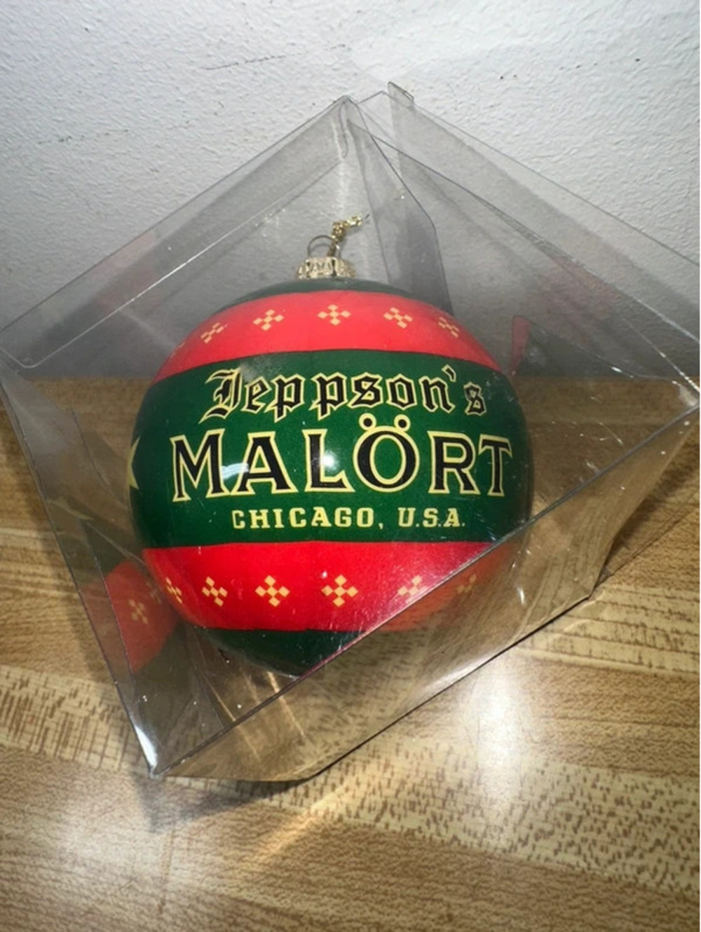 Official Green Malörnament Party Christmas Ornament NWT